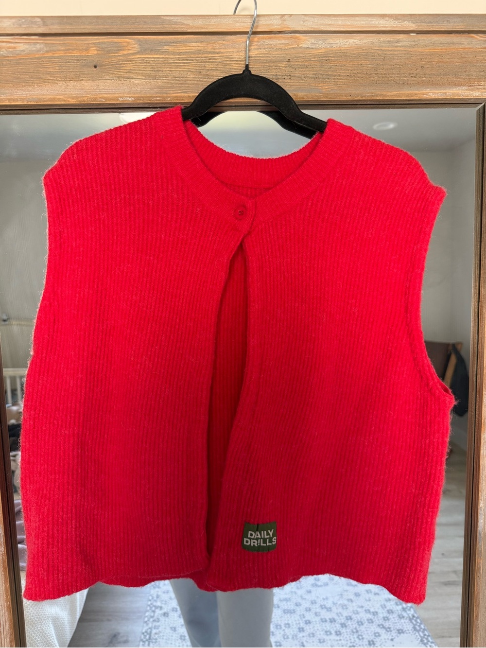 Daily Drills Reversible Single Button Sweater
